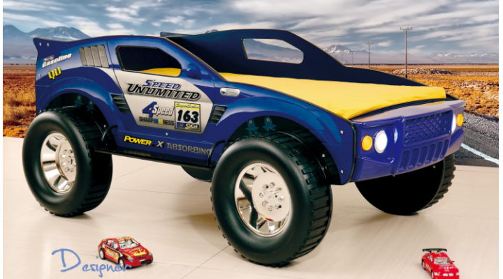 B138sB Unlimited Speed Jeep Bed-Blue